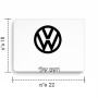 פד לעכבר בעיצוב אישי עם השם שלך בעיצוב פולקסווגן גודל הפד 22 × 18 ס"מ