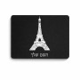 פד לעכבר בעיצוב אישי עם השם שלך בעיצוב מגדל אייפל גודל הפד 22 × 18 ס"מ