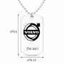 שרשרת דיסקיט מאלומיניום בעיצוב אישי עם השם שלך בעיצוב וולוו גודל הדיסקיט 2.9 × 5 ס"מ