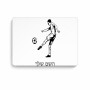 פד לעכבר בעיצוב אישי עם השם שלך בעיצוב שחקן כדורגל גודל הפד 22 × 18 ס"מ