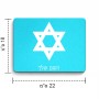 פד לעכבר בעיצוב אישי עם השם שלך בעיצוב מגן דוד - מגן דוד - ישראל גודל הפד 22 × 18 ס"מ