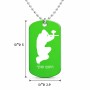 שרשרת דיסקיט מאלומיניום בעיצוב אישי עם השם שלך בעיצוב שחקן כאב כדור גודל הדיסקיט 2.9 × 5 ס"מ
