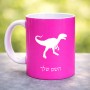 ספל תה \ קפה בעיצוב אישי עם השם שלך בעיצוב דינוזאור גודל הספל 325 מ"ל
