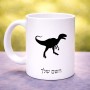 ספל תה \ קפה בעיצוב אישי עם השם שלך בעיצוב דינוזאור גודל הספל 325 מ"ל