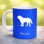 ספל תה \ קפה בעיצוב אישי עם השם שלך בעיצוב כלב גודל הספל 325 מ"ל