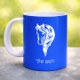 ספל תה \ קפה בעיצוב אישי עם השם שלך בעיצוב ראש סוס גודל הספל 325 מ"ל