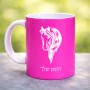 ספל תה \ קפה בעיצוב אישי עם השם שלך בעיצוב ראש סוס גודל הספל 325 מ"ל