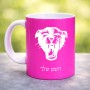 ספל תה \ קפה בעיצוב אישי עם השם שלך בעיצוב פני פנטרה גודל הספל 325 מ"ל