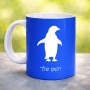 ספל תה \ קפה בעיצוב אישי עם השם שלך בעיצוב פינגווין גודל הספל 325 מ"ל