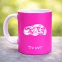 ספל תה \ קפה בעיצוב אישי עם השם שלך בעיצוב מכונית גודל הספל 325 מ"ל