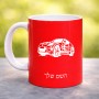 ספל תה \ קפה בעיצוב אישי עם השם שלך בעיצוב מכונית גודל הספל 325 מ"ל