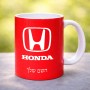 ספל תה \ קפה בעיצוב אישי עם השם שלך בעיצוב הונדה 2 גודל הספל 325 מ"ל