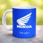 ספל תה \ קפה בעיצוב אישי עם השם שלך בעיצוב הונדה גודל הספל 325 מ"ל