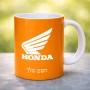 ספל תה \ קפה בעיצוב אישי עם השם שלך בעיצוב הונדה גודל הספל 325 מ"ל