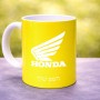 ספל תה \ קפה בעיצוב אישי עם השם שלך בעיצוב הונדה גודל הספל 325 מ"ל