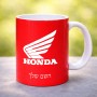 ספל תה \ קפה בעיצוב אישי עם השם שלך בעיצוב הונדה גודל הספל 325 מ"ל