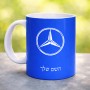 ספל תה \ קפה בעיצוב אישי עם השם שלך בעיצוב מרצדס-בנץ גודל הספל 325 מ"ל