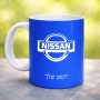 ספל תה \ קפה בעיצוב אישי עם השם שלך בעיצוב ניסאן גודל הספל 325 מ"ל
