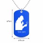 שרשרת דיסקיט מאלומיניום בעיצוב אישי עם השם שלך בעיצוב בתים של שרלוק גודל הדיסקיט 2.9 × 5 ס"מ