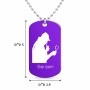 שרשרת דיסקיט מאלומיניום בעיצוב אישי עם השם שלך בעיצוב בתים של שרלוק גודל הדיסקיט 2.9 × 5 ס"מ