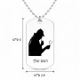 שרשרת דיסקיט מאלומיניום בעיצוב אישי עם השם שלך בעיצוב בתים של שרלוק גודל הדיסקיט 2.9 × 5 ס"מ