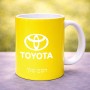 ספל תה \ קפה בעיצוב אישי עם השם שלך בעיצוב טויוטה גודל הספל 325 מ"ל
