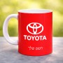 ספל תה \ קפה בעיצוב אישי עם השם שלך בעיצוב טויוטה גודל הספל 325 מ"ל