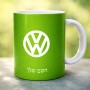 ספל תה \ קפה בעיצוב אישי עם השם שלך בעיצוב פולקסווגן גודל הספל 325 מ"ל