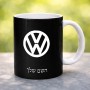 ספל תה \ קפה בעיצוב אישי עם השם שלך בעיצוב פולקסווגן גודל הספל 325 מ"ל