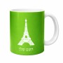 ספל תה \ קפה בעיצוב אישי עם השם שלך בעיצוב מגדל אייפל גודל הספל 325 מ"ל