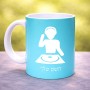 ספל תה \ קפה בעיצוב אישי עם השם שלך בעיצוב אזור מוזיקה של די ג'יי גודל הספל 325 מ"ל