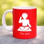 ספל תה \ קפה בעיצוב אישי עם השם שלך בעיצוב אזור מוזיקה של די ג'יי גודל הספל 325 מ"ל