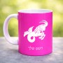 ספל תה \ קפה בעיצוב אישי עם השם שלך בעיצוב מזלות - גדי גודל הספל 325 מ"ל