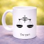 ספל תה \ קפה בעיצוב אישי עם השם שלך בעיצוב מזלות - מאזניים גודל הספל 325 מ"ל