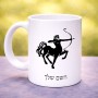 ספל תה \ קפה בעיצוב אישי עם השם שלך בעיצוב מזלות - קשת גודל הספל 325 מ"ל