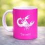 ספל תה \ קפה בעיצוב אישי עם השם שלך בעיצוב מזלות - עקרב גודל הספל 325 מ"ל