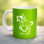 ספל תה \ קפה בעיצוב אישי עם השם שלך בעיצוב רוכב סוסים 2 גודל הספל 325 מ"ל
