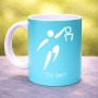 ספל תה \ קפה בעיצוב אישי עם השם שלך בעיצוב כדורסל אולימפי גודל הספל 325 מ"ל