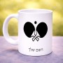 ספל תה \ קפה בעיצוב אישי עם השם שלך בעיצוב פינג פונג גודל הספל 325 מ"ל