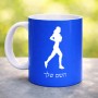 ספל תה \ קפה בעיצוב אישי עם השם שלך בעיצוב רץ רץ אישה גודל הספל 325 מ"ל