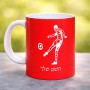 ספל תה \ קפה בעיצוב אישי עם השם שלך בעיצוב שחקן כדורגל גודל הספל 325 מ"ל