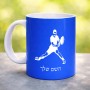 ספל תה \ קפה בעיצוב אישי עם השם שלך בעיצוב שחקן טניס גודל הספל 325 מ"ל