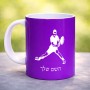 ספל תה \ קפה בעיצוב אישי עם השם שלך בעיצוב שחקן טניס גודל הספל 325 מ"ל