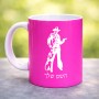 ספל תה \ קפה בעיצוב אישי עם השם שלך בעיצוב קאובוי המערב הפרוע גודל הספל 325 מ"ל