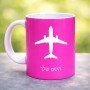 ספל תה \ קפה בעיצוב אישי עם השם שלך בעיצוב טייס - טייס גודל הספל 325 מ"ל