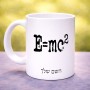 ספל תה \ קפה בעיצוב אישי עם השם שלך בעיצוב נוסחת אלברט איינשטיין גודל הספל 325 מ"ל