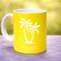 ספל תה \ קפה בעיצוב אישי עם השם שלך בעיצוב כפות ידיים גודל הספל 325 מ"ל