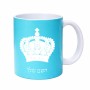 ספל תה \ קפה בעיצוב אישי עם השם שלך בעיצוב כתר מלכותי גודל הספל 325 מ"ל