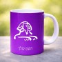 ספל תה \ קפה בעיצוב אישי עם השם שלך בעיצוב ספינקס מצרים גודל הספל 325 מ"ל