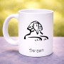 ספל תה \ קפה בעיצוב אישי עם השם שלך בעיצוב ספינקס מצרים גודל הספל 325 מ"ל
